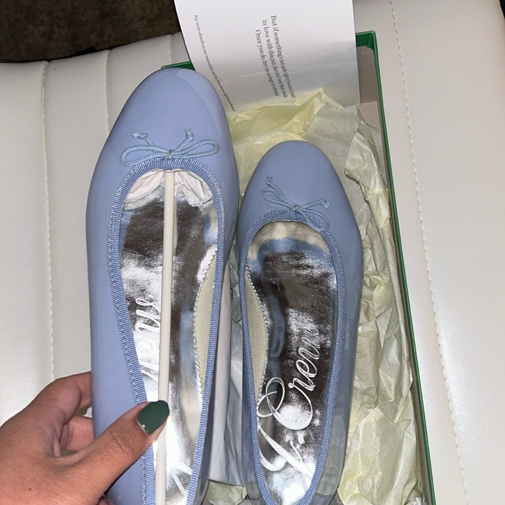 Jcrew blue ballet flats